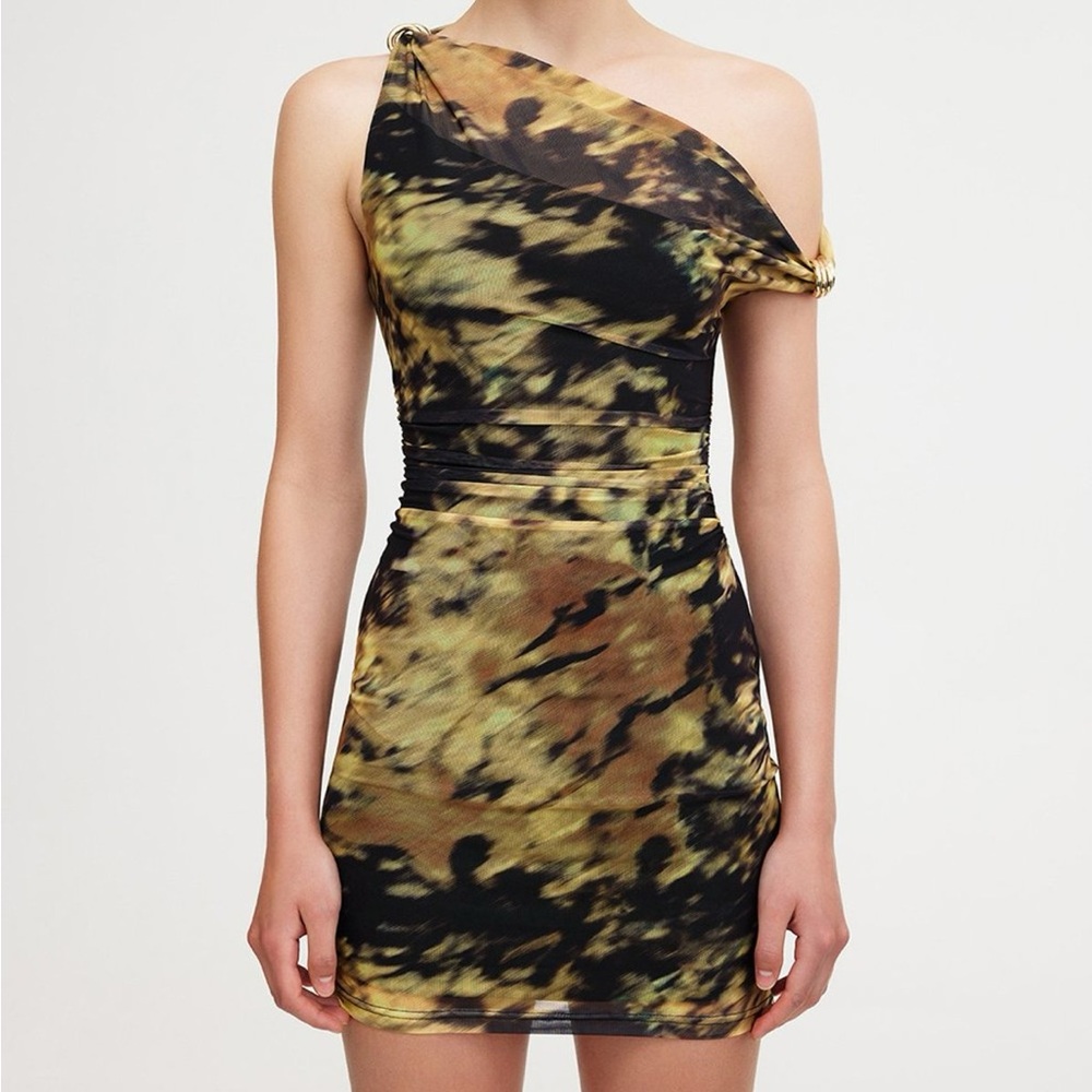 Significant Other Havana Off the Shoulder Mini Dress in Havana